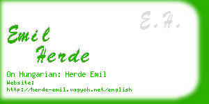 emil herde business card